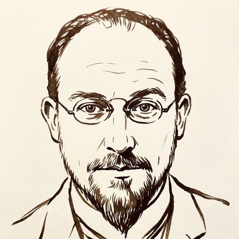 Erik Satie portrait