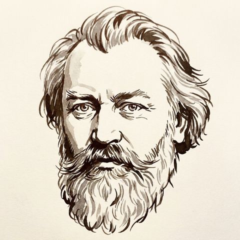 Johannes Brahms portrait