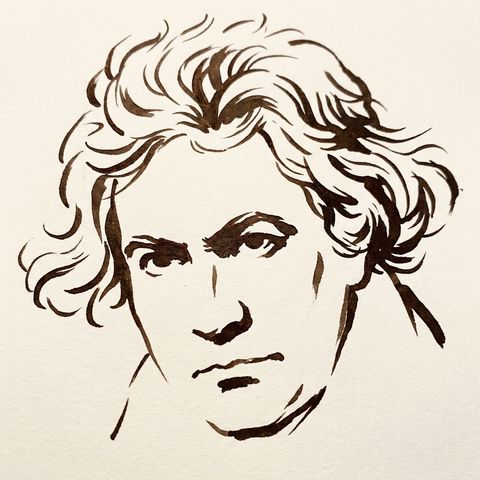 Ludwig van Beethoven portrait