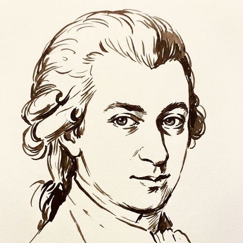 Wolfgang Amadeus Mozart portrait